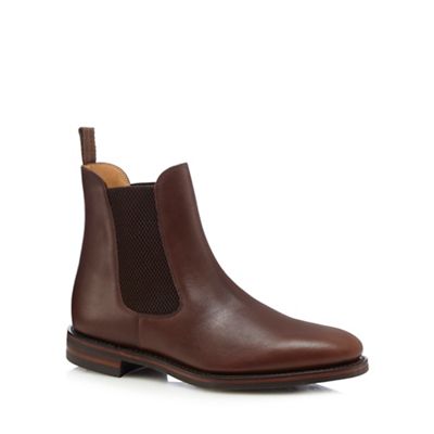Loake Brown 'Blenheim' leather Chelsea boots
